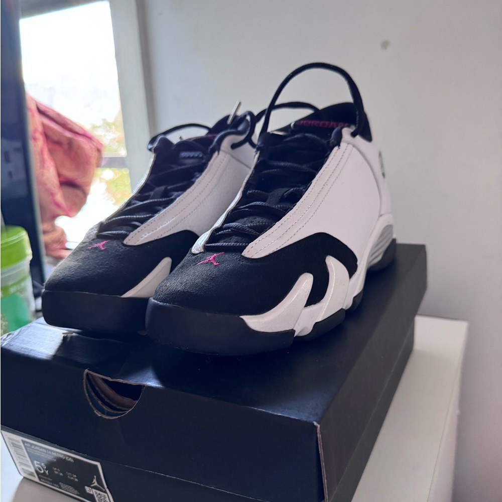 Jordan Kids Black and White Sneakers